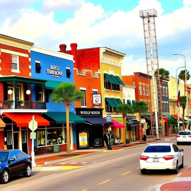 Historic downtown Houma