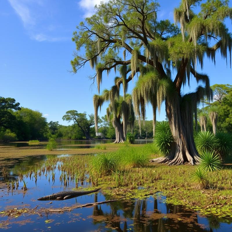 Bayou landscape in Terrebonne Parish